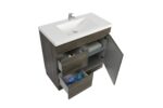 POSEIDON B94LL-DG BERGE MDF FLOOR STANDING VANITY LEFT SIDE DRAWERS 890*830*450MM DARK GREY - Urban Designs Bathroom and Kitchen