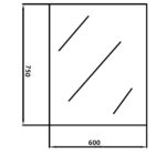 POSEIDON BM6075 BEVEL EDGE MIRROR 600*750MM - Urban Designs Bathroom and Kitchen