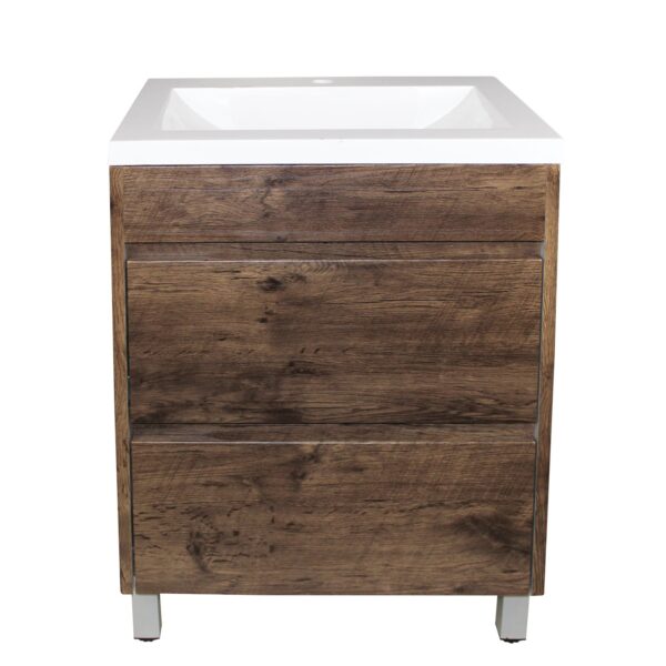 POSEIDON DO6046LG QUBIST MDF FLOOR STANDING VANITY 590*830*460 DARK OAK - Urban Designs Bathroom and Kitchen