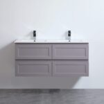 POSEIDON FMG1221WH FREMANTLE WALL HUNG VANITY MATTE GREY - Urban Designs Bathroom and Kitchen