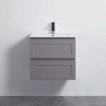 POSEIDON FMG600WH FREMANTLE WALL HUNG VANITY MATTE GREY - Urban Designs Bathroom and Kitchen