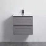 POSEIDON FMG600WH FREMANTLE WALL HUNG VANITY MATTE GREY - Urban Designs Bathroom and Kitchen