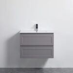 POSEIDON FMG750WH FREMANTLE WALL HUNG VANITY MATTE GREY - Urban Designs Bathroom and Kitchen