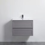 POSEIDON FMG750WH FREMANTLE WALL HUNG VANITY MATTE GREY - Urban Designs Bathroom and Kitchen