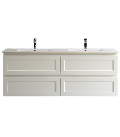 POSEIDON FMW1221WH FREMANTLE WALL HUNG VANITY MATTE WHITE - Urban Designs Bathroom and Kitchen