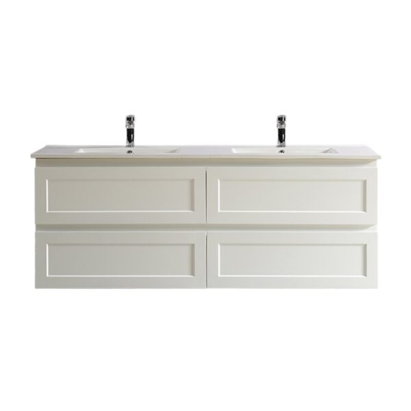POSEIDON FMW1521WH FREMANTLE WALL HUNG VANITY MATTE WHITE - Urban Designs Bathroom and Kitchen
