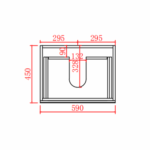 POSEIDON FMW600WH FREMANTLE WALL HUNG VANITY MATTE WHITE - Urban Designs Bathroom and Kitchen