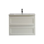 POSEIDON FMW750WH FREMANTLE WALL HUNG VANITY MATTE WHITE - Urban Designs Bathroom and Kitchen