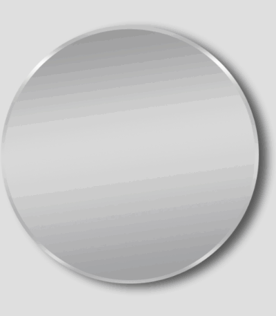 POSEIDON MBN-R70 ROUND FRAMED MIRROR 700*700 MATTE BRUSHED NICKEL - Urban Designs Bathroom and Kitchen