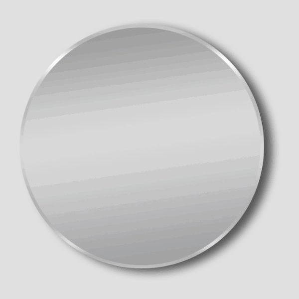 POSEIDON MBN-R80 ROUND FRAMED MIRROR 800*800 MATTE BRUSHED NICKEL - Urban Designs Bathroom and Kitchen