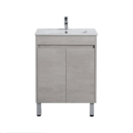 POSEIDON NC64LG NOVA FLOOR STANDING VANITY CONCRETE GREY - Urban Designs Bathroom and Kitchen