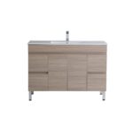 POSEIDON OAK1200-LG STELLA FLOOR STANDING VANITY NATURAL OAK - Urban Designs Bathroom and Kitchen