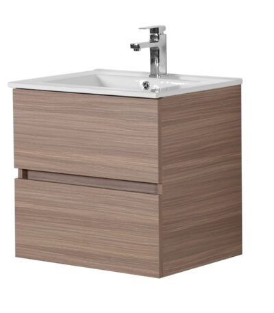 POSEIDON OAK600-WH STELLA WALL HUNG VANITY OAK - Urban Designs Bathroom and Kitchen