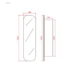 POSEIDON OSTB1500MB OLIVIA TALL BOY 400*1500*300MM MATTE BLACK - Urban Designs Bathroom and Kitchen