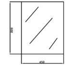 POSEIDON PM4560 PENCIL EDGE MIRROR 450*600MM - Urban Designs Bathroom and Kitchen