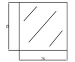 POSEIDON PM7575 PENCIL EDGE MIRROR 750*750MM - Urban Designs Bathroom and Kitchen