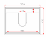 POSEIDON Q6046MW QUBIST MDF WALL HUNG VANITY 600*550*460 MATTE WHITE - Urban Designs Bathroom and Kitchen