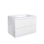 POSEIDON Q6046MW QUBIST MDF WALL HUNG VANITY 600*550*460 MATTE WHITE - Urban Designs Bathroom and Kitchen