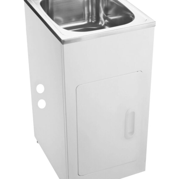 POSEIDON SLT5039 30 LITRES STAINLESS LAUNDRY TUB 390*500*870MM STAINLESS STEEL - Urban Designs Bathroom and Kitchen