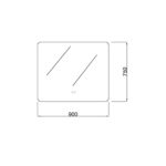POSEIDON UL1280BRM RECTANGLR LED MIRROR 1200x800MM - Urban Designs Bathroom and Kitchen