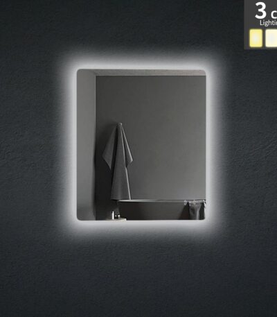 POSEIDON UL6075BRM RECTANGLE LED MIRROR 600x750MM - Urban Designs Bathroom and Kitchen
