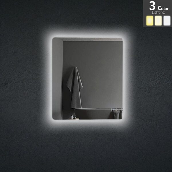 POSEIDON UL6075BRM RECTANGLE LED MIRROR 600x750MM - Urban Designs Bathroom and Kitchen