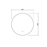 POSEIDON UL800BM ROUND LED MIRROR 800*800MM - Urban Designs Bathroom and Kitchen