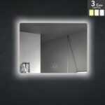 POSEIDON UL9075BRM RECTANGLE LED MIRROR 900x750MM - Urban Designs Bathroom and Kitchen