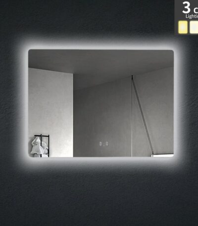 POSEIDON UL9075BRM RECTANGLE LED MIRROR 900x750MM - Urban Designs Bathroom and Kitchen