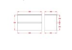 POSEIDON WAL900-WH STELLA WALL HUNG VANITY WALNUT - Urban Designs Bathroom and Kitchen