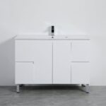 POSEIDON X-P124LG X-PVC FREE STANDING VANITY GLOSS WHITE - Urban Designs Bathroom and Kitchen