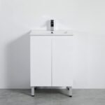 POSEIDON X-P63LG SLIM X-PVC FREE STANDING VANITY GLOSS WHITE - Urban Designs Bathroom and Kitchen