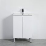 POSEIDON X-P63LG SLIM X-PVC FREE STANDING VANITY GLOSS WHITE - Urban Designs Bathroom and Kitchen