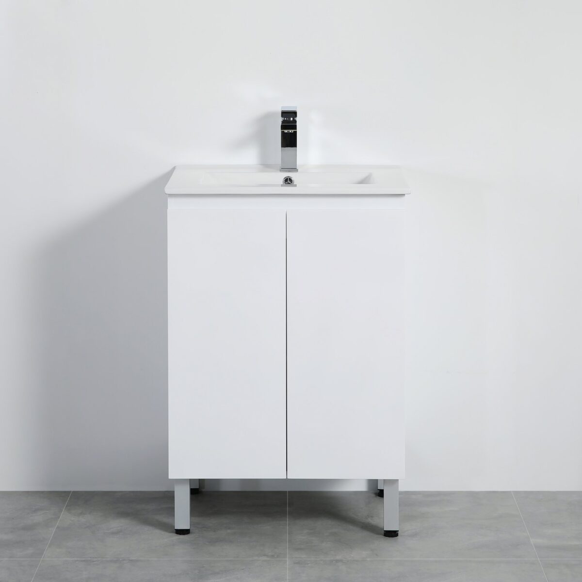 POSEIDON X-P64LG X-PVC FREE STANDING VANITY GLOSS WHITE - Urban Designs Bathroom and Kitchen