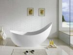 Posh Freestanding Bathtub - Matt White -  - 1500mm | PBT1500MW