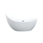 Posh Oval Freestanding Bathtub - Acrylic Gloss White - 1500mm | PBT1500