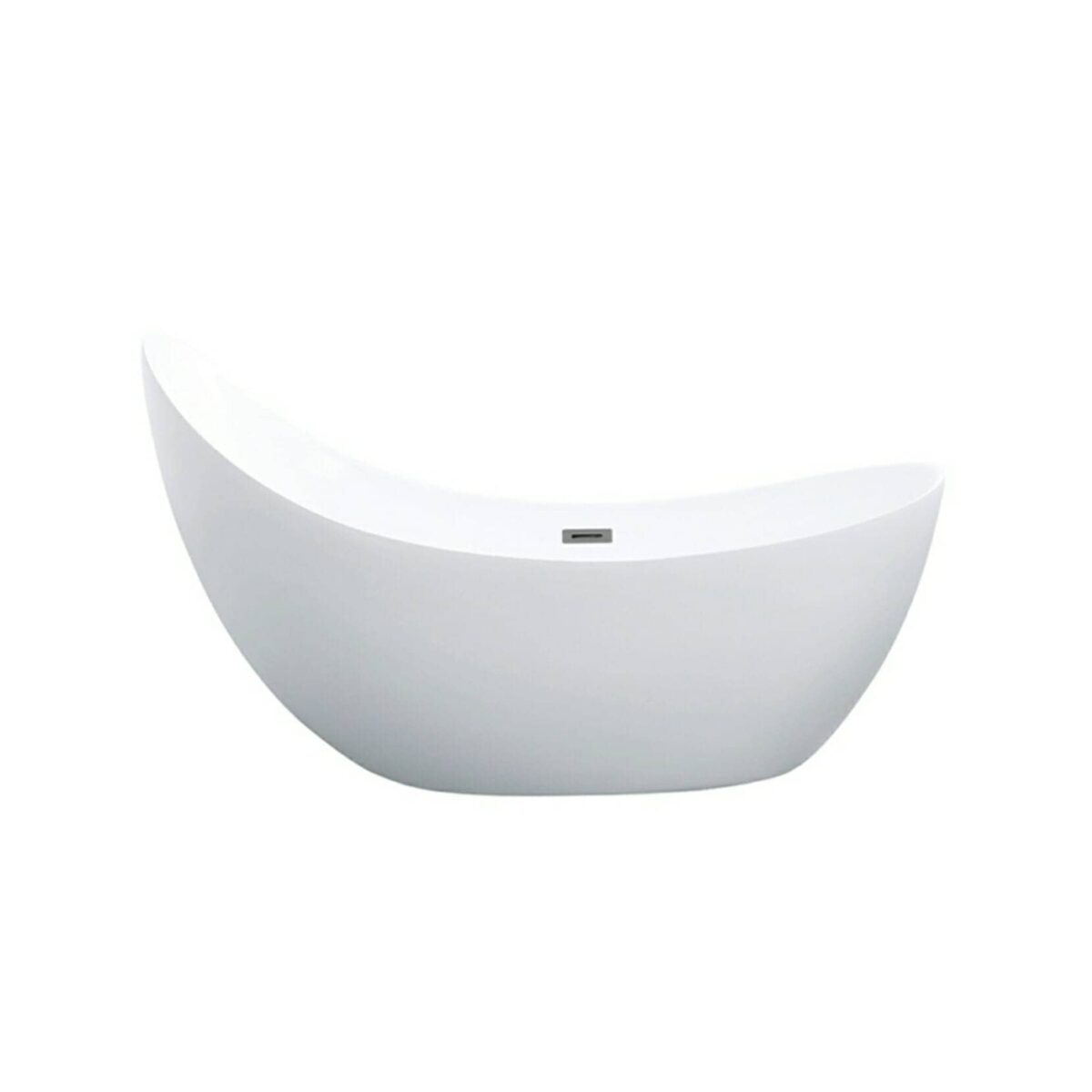 Posh Oval Freestanding Bathtub - Acrylic Gloss White - 1680mm | PBT1680