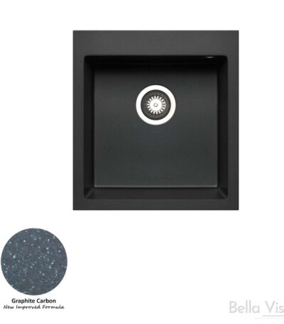 Pradus Sink 460 x 500mm - Graphite Carbon | Bella Vista - SNK4650GC-P