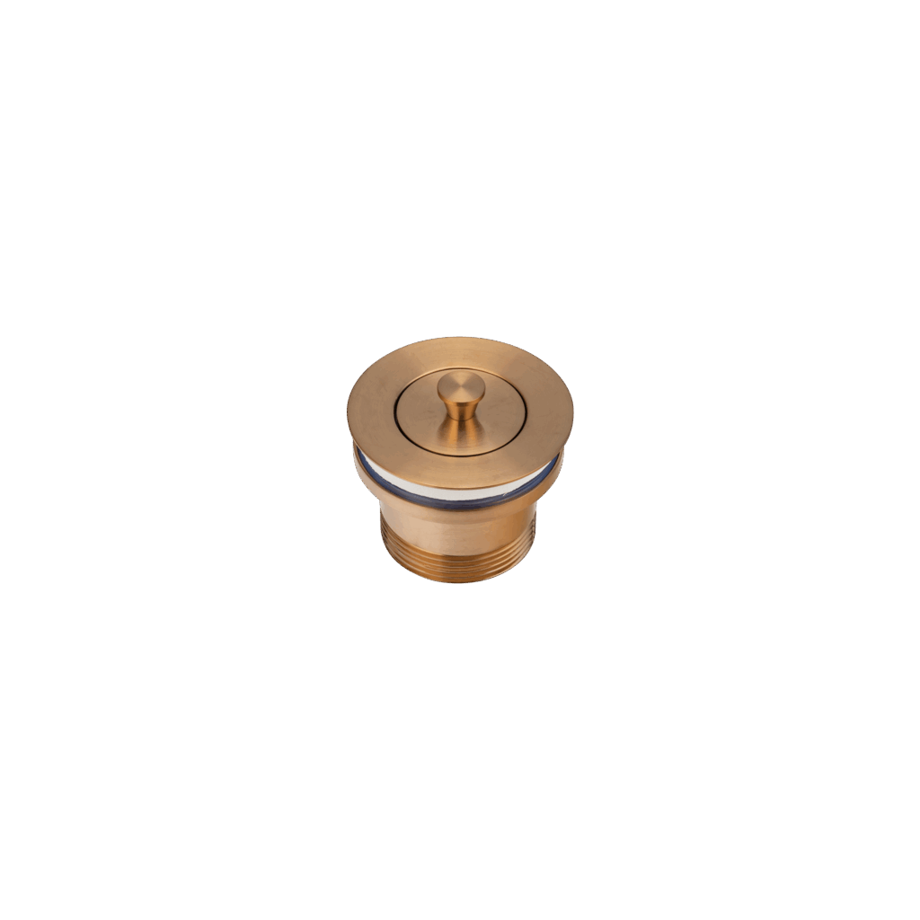 Pull-Out Bath Plug - Brushed Copper