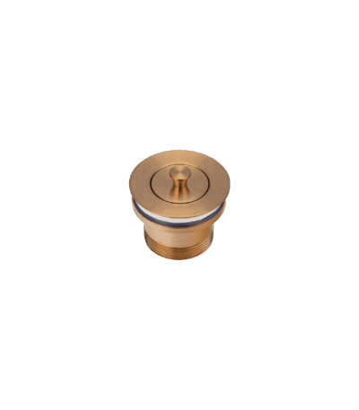 Pull-Out Bath Plug - Brushed Copper
