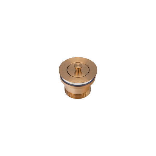 Pull-Out Bath Plug - Brushed Copper