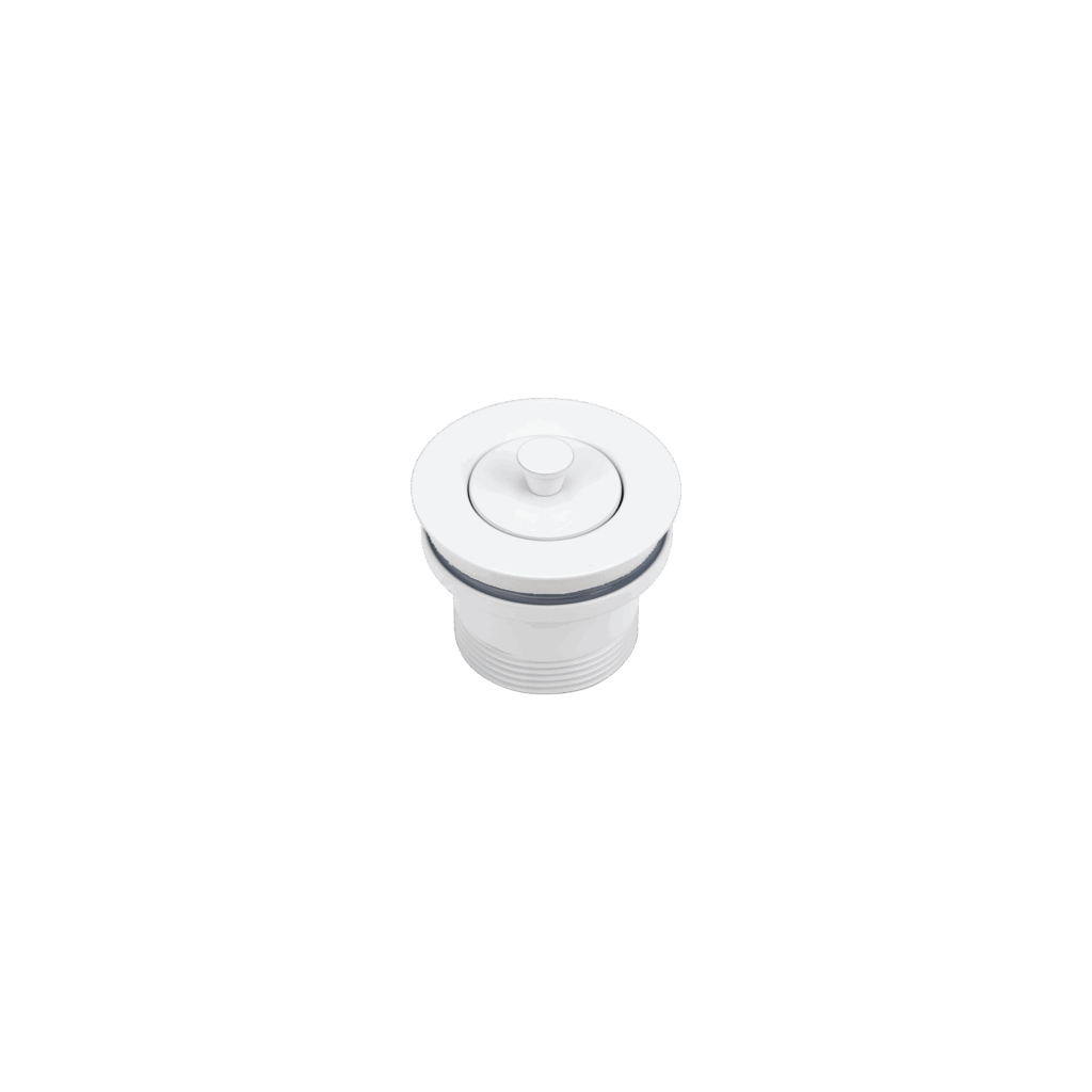 Pull-Out Bath Plug - White