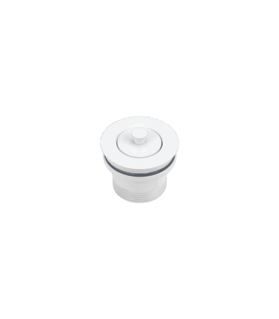 Pull-Out Bath Plug - White