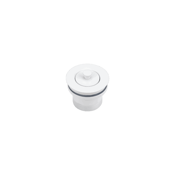 Pull-Out Bath Plug - White