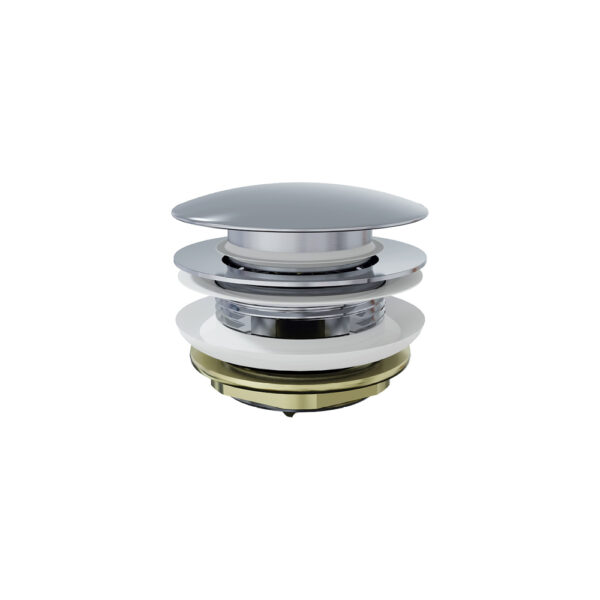 Pull Out Pop Up Bath Waste with Overflow 40mm, Chrome