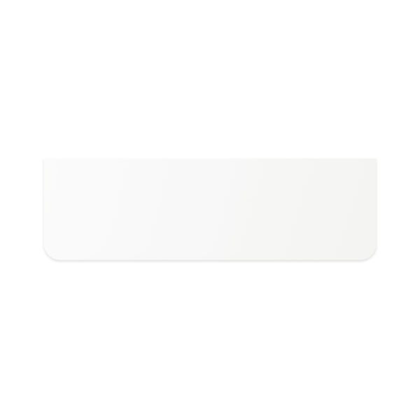 Pure White Solid Surface Top, Curved Full Depth, 1500mm
