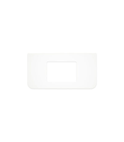 Pure White Solid Surface Top, Curved Full Depth with Single Undermount Basin Hole, 900mm