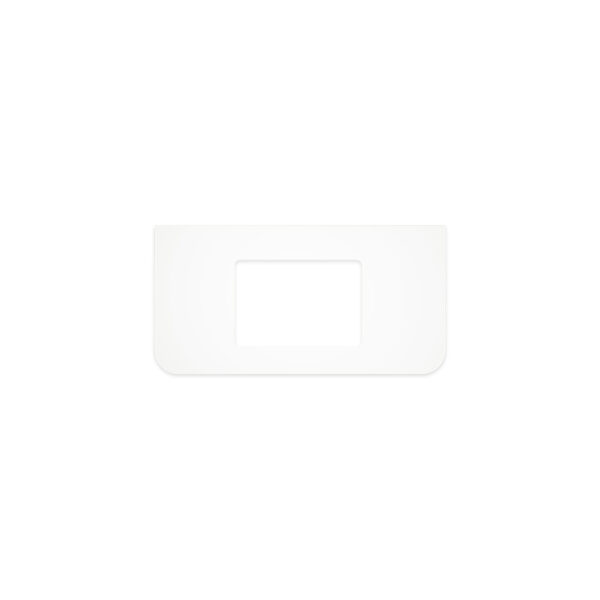 Pure White Solid Surface Top, Curved Full Depth with Single Undermount Basin Hole, 900mm