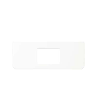 Pure White Solid Surface Top, Curved Full Depth with Single Undermount Basin Hole, 1200mm