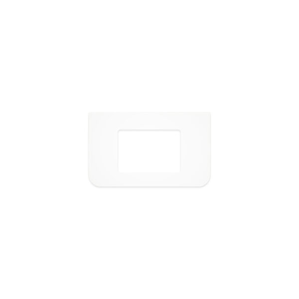 Pure White Solid Surface Top, Curved Full Depth with Single Undermount Basin Hole, 750mm